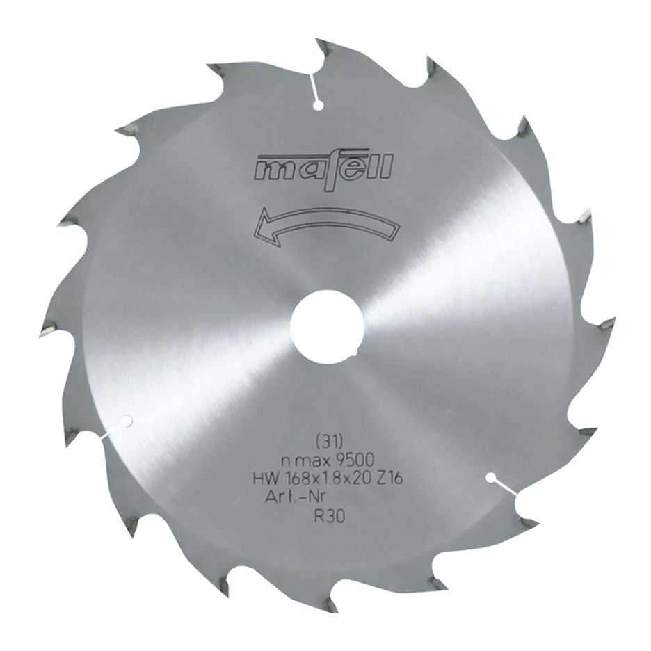 Mafell Ripping Circular Saw Blade 168mm x 16T with 20mm Bore