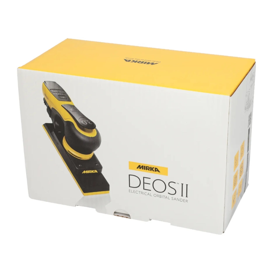 Mirka DEOS II 3x4 Inch Orbital Sander retail package
