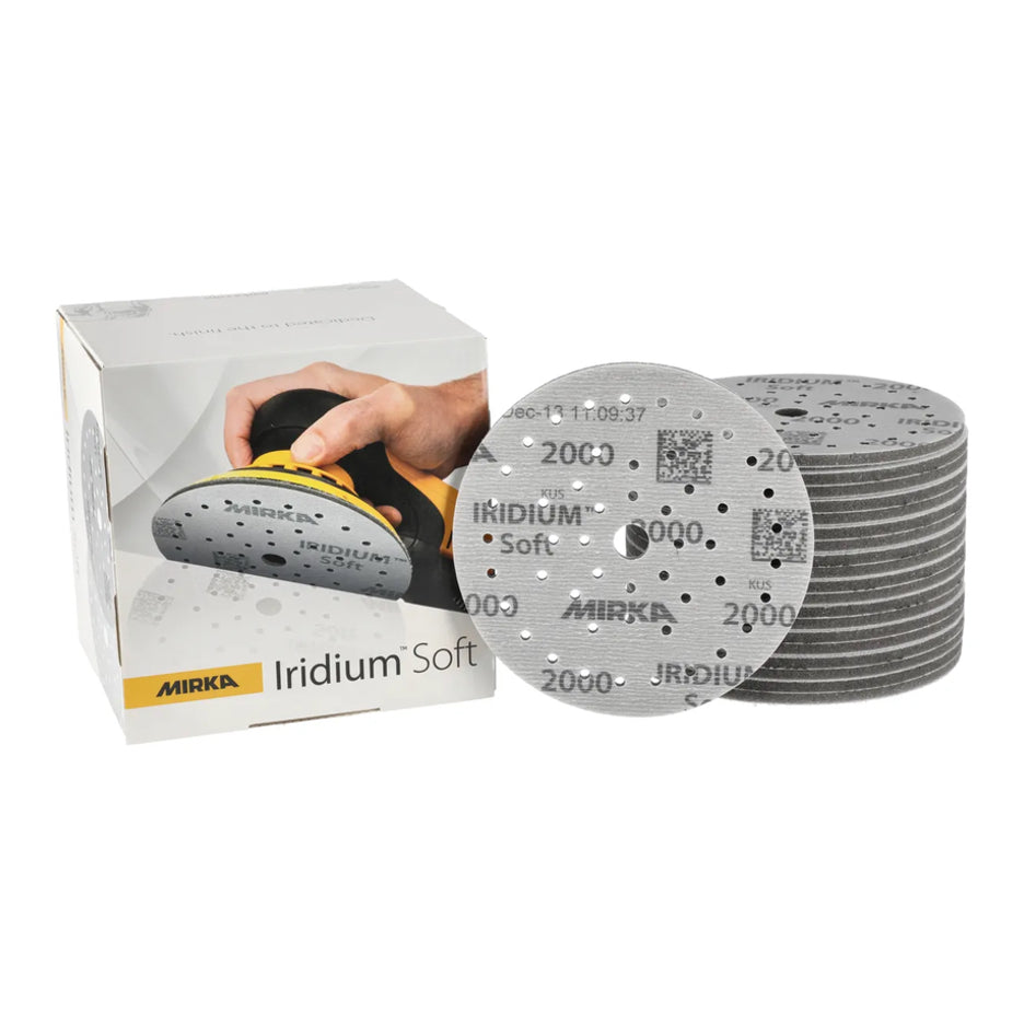 Mirka Iridium Soft 6" Grip Multifit Abrasive Discs