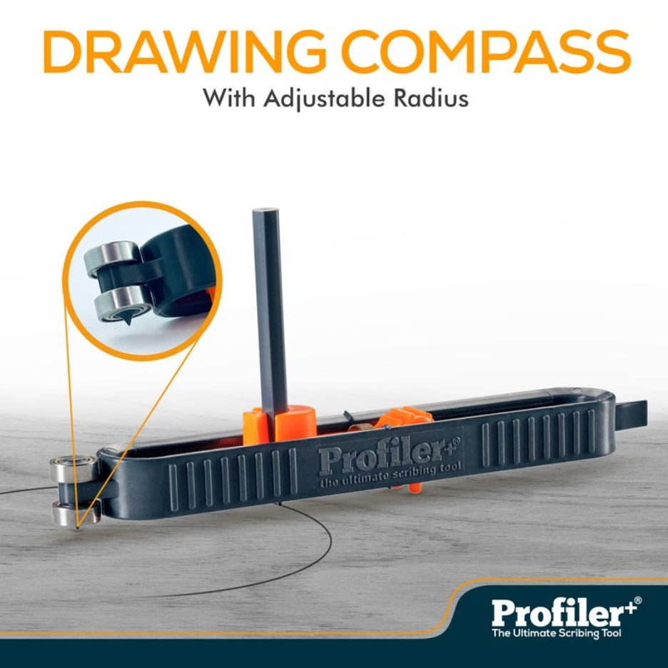 Pica/Profiler+ features: drawing compass with adjustable radius
