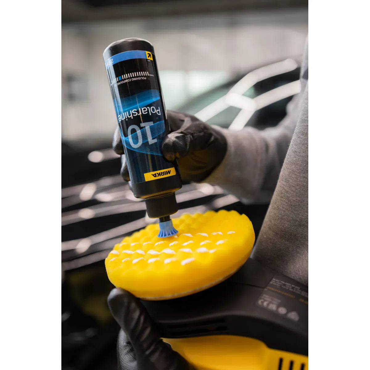 Mirka Polishing Foam Pad Yellow Waffle MPADYF-6W