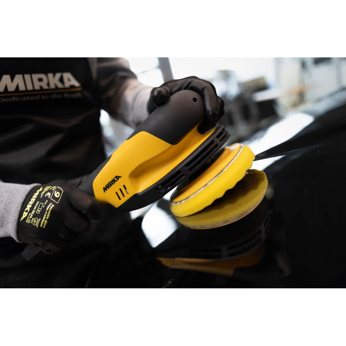 Mirka Polishing Foam Pad Yellow Waffle MPADYF-6W