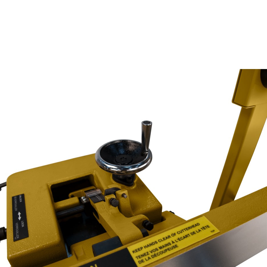 Powermatic PJ-882, 8" Parallelogram Jointer, 2HP 1PH 230V PM9-1610079 handwheel to adjust tilt of cast iron fence