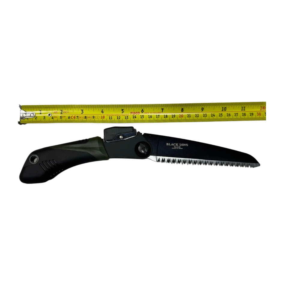 Saboten Black Jaws Folding Saw 130mm Blade open dimensions