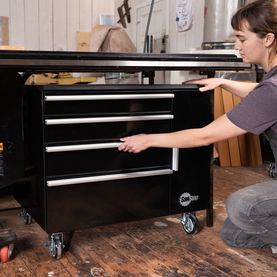 SawStop 32 Inch Under Table Cabinet TSA-UTC32 access