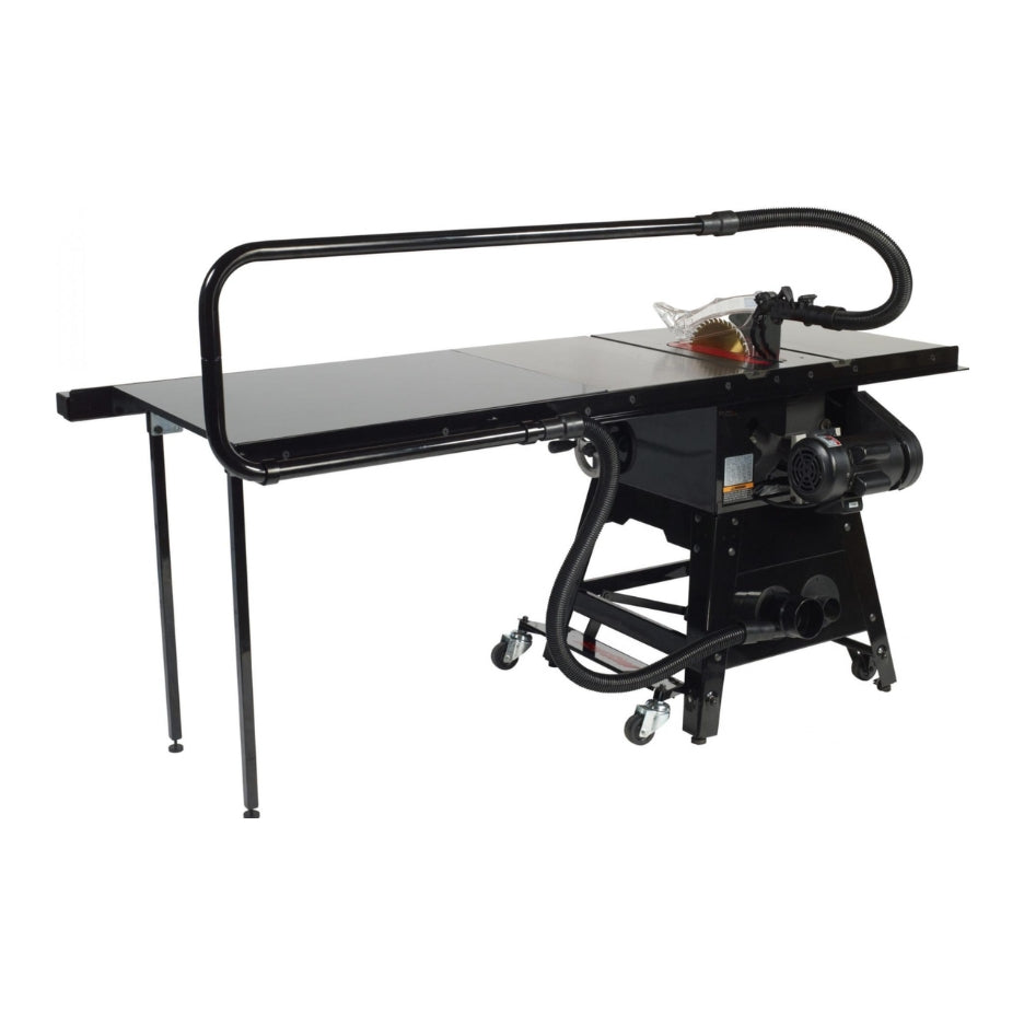 SawStop Dust Collection Adapter attached to a contractor saw