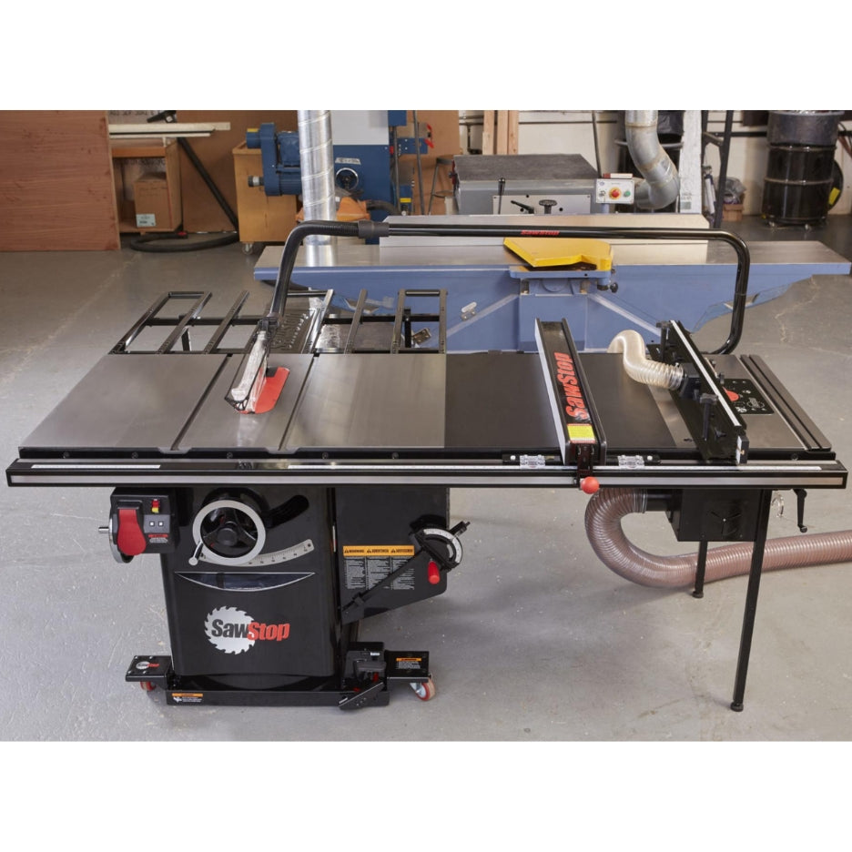 SawStop saw with SawStop ICS 30 Inch In-Line Router Table attached