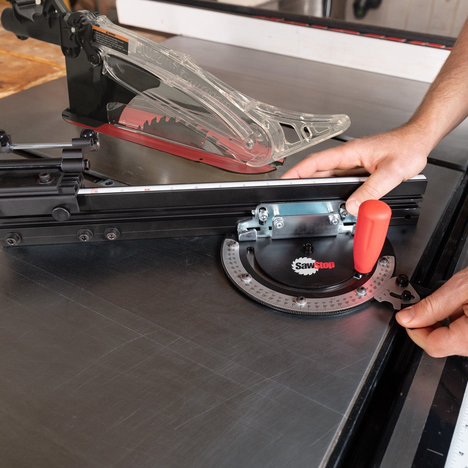 SawStop Scale Miter Gauge TSA-SMG setting angle