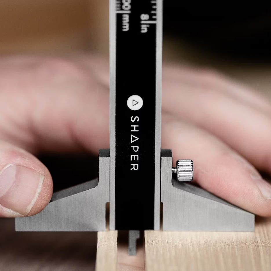 Shaper Tools Connected Caliper depth stop