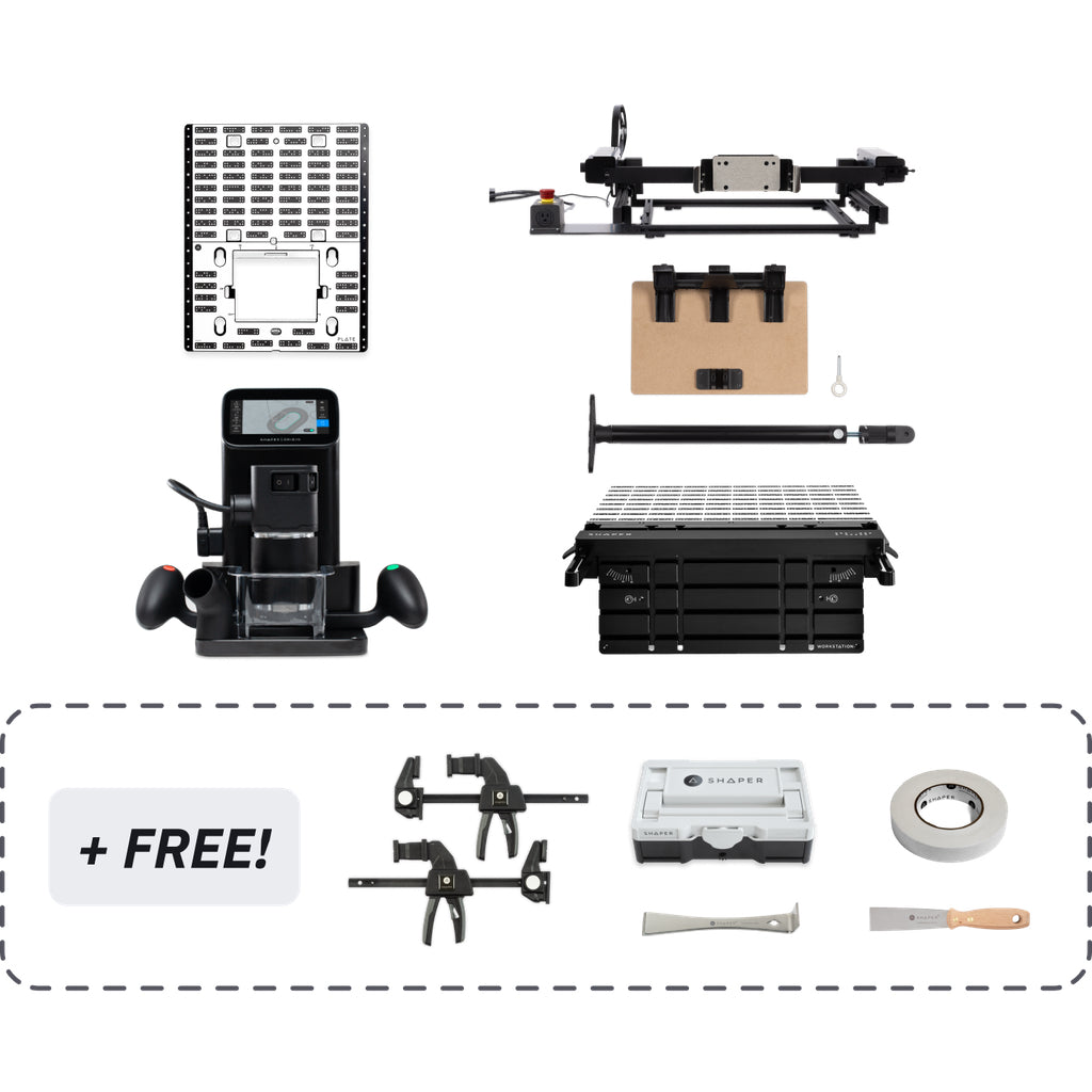 Shaper Tools Origin + Workstation + Plate + BenchPilot + Shelf Upgrade Kit Bundle Holiday deal