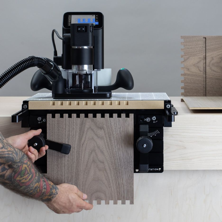 Man using Origin and Workstation for box joint