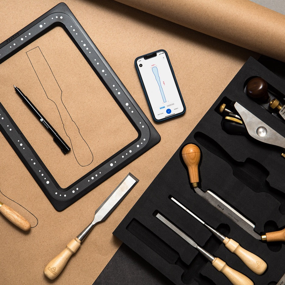 Shaper Tools Trace Vector Drawing Toolkit SX1-AA chisels and hand tools for foam insert