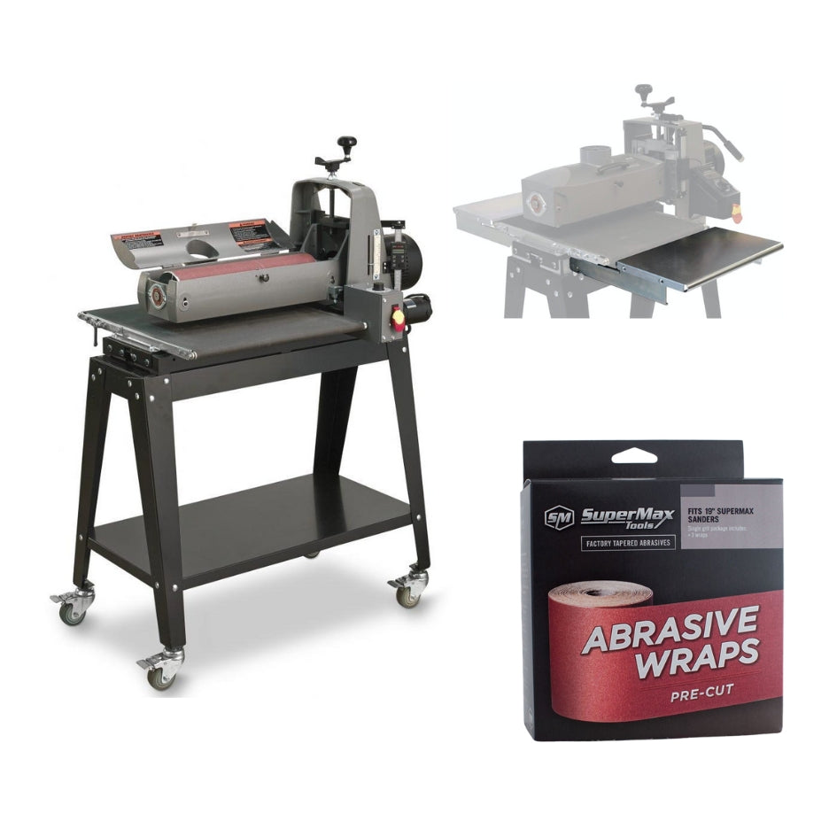 SuperMax 19-38 Drum Sander with Open Stand Package SM-SUPMX-71938-D-P