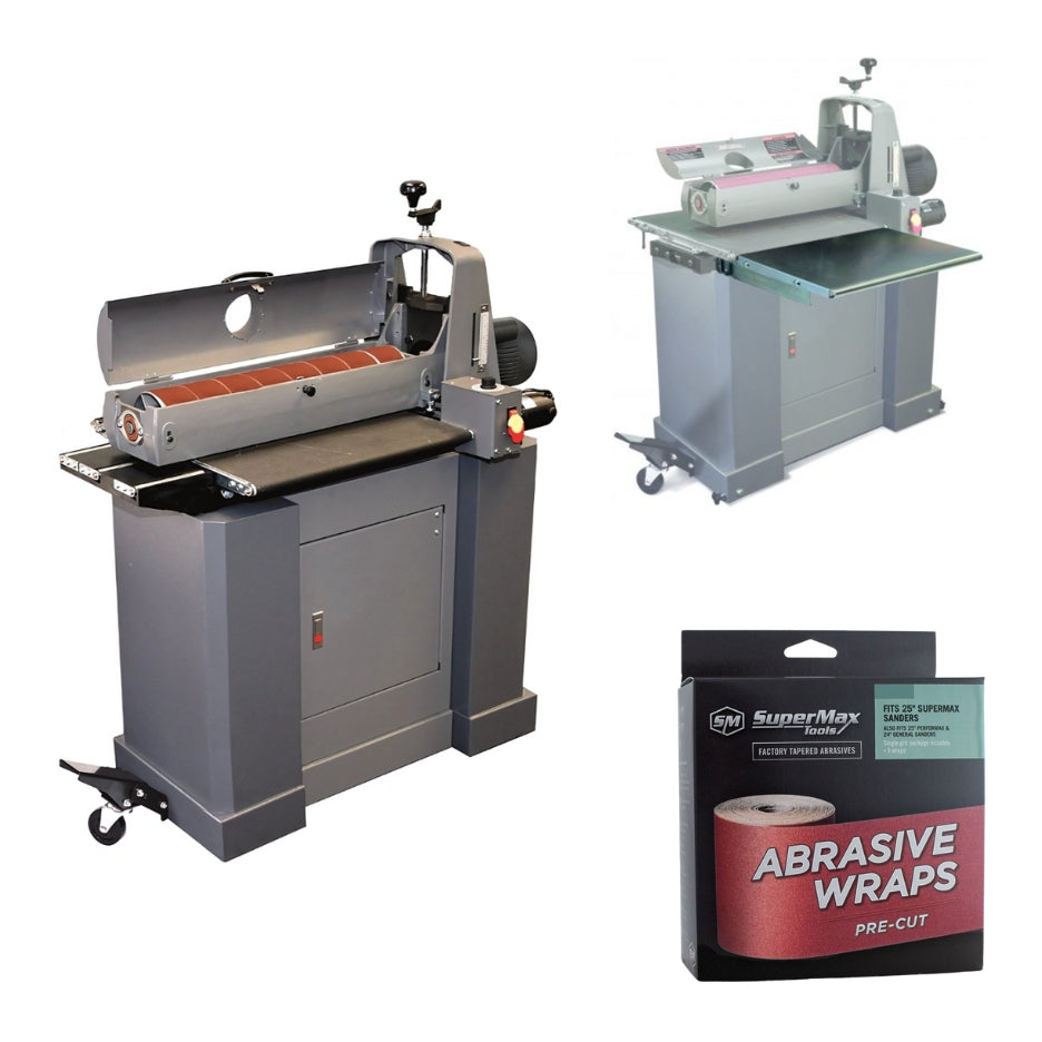 SuperMax 25-50 Drum Sander with Closed Stand Package SM-SUPMX-72550-P