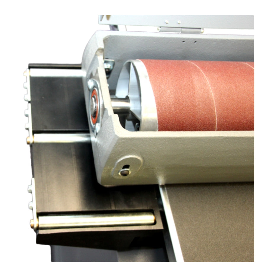 The drum is pre-wrapped with 80 grit sandpaper.