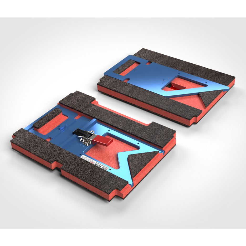 TSO Dual FoamPac Systainer Insert for GRS-16 and GRS-16 with guide rail squares