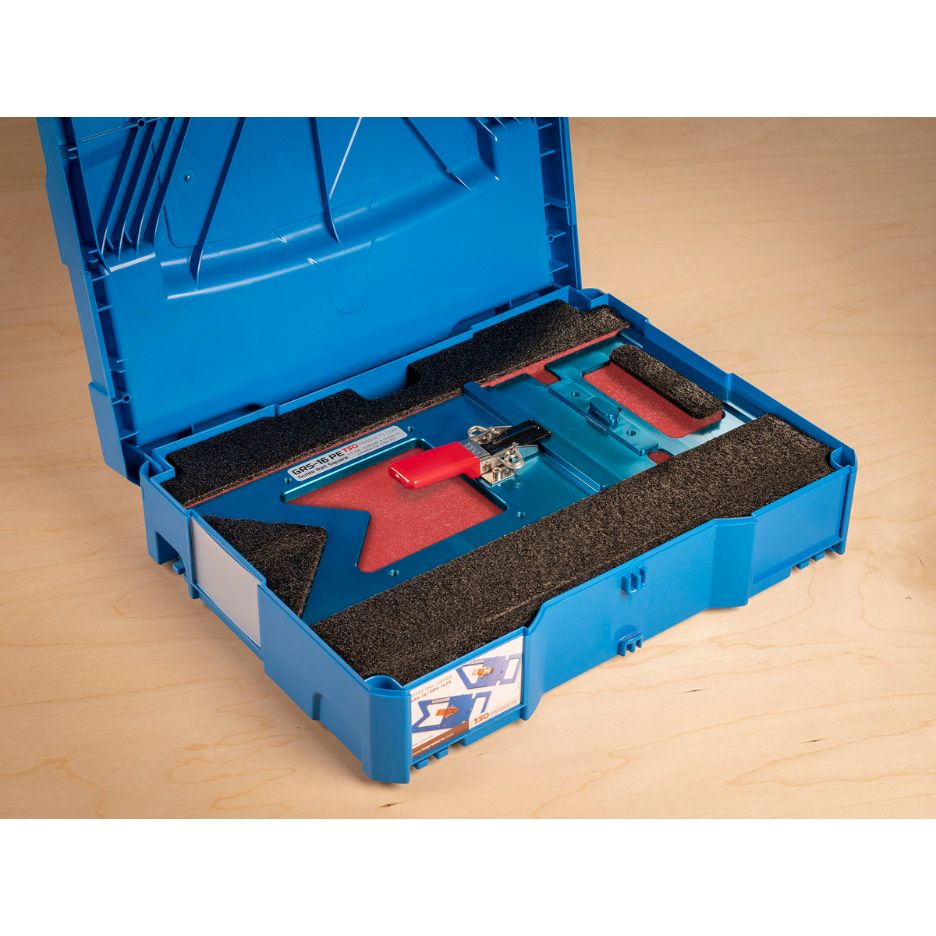 guide rail square stored in Systainer using TSO Dual FoamPac Systainer Insert for GRS-16 and GRS-16