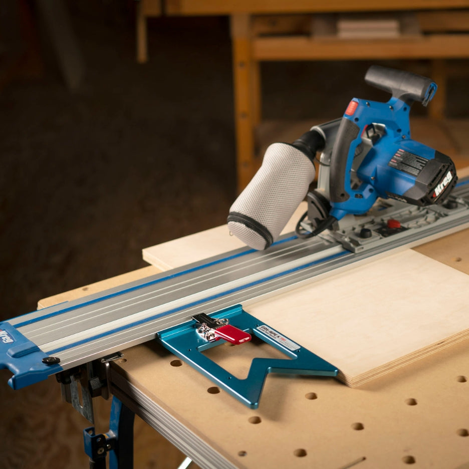 TSO Products Guide Rail Square working with Kreg Track Saw