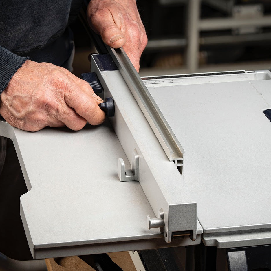 TSO Products Extended Rip Fence for CSC SYS 50 EB Cordless Table Saw 61-620 slide-on installation