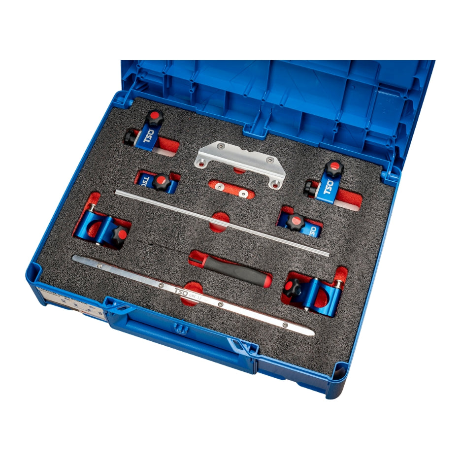 TSO Products Systainer Foam Insert shown with Parallel Guide System Gen 2 Accessories ans TSO Systainer3