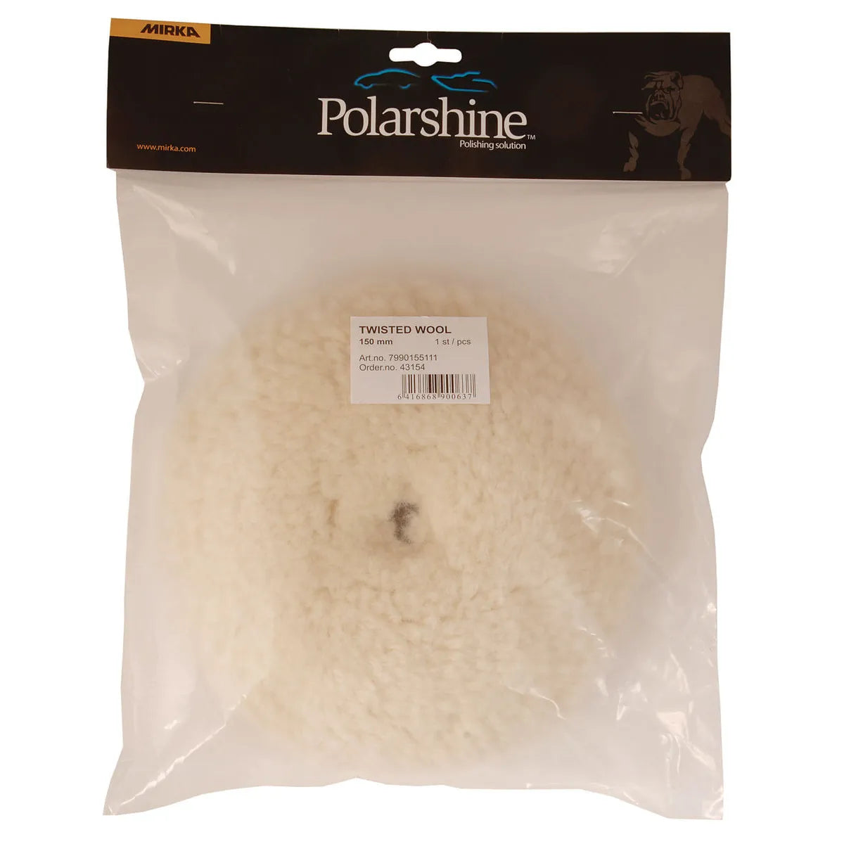 Mirka Twisted Wool Pad White MPADTW-6