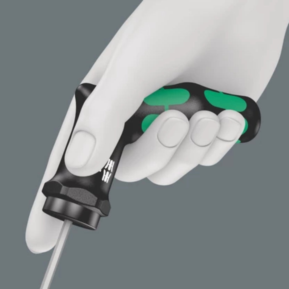 Multi-component Kraftform pistol handle for fast and ergonomic screwdriving