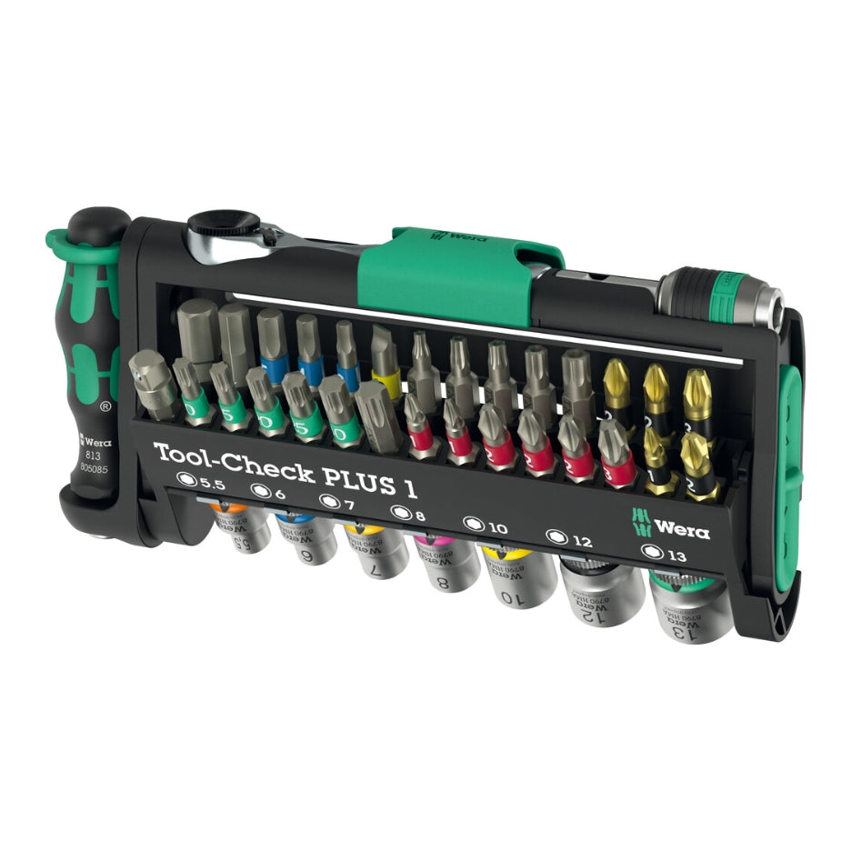 Wera Tools 39-Piece Tool-Check Plus 1 with Pozidriv Bits 05049055001