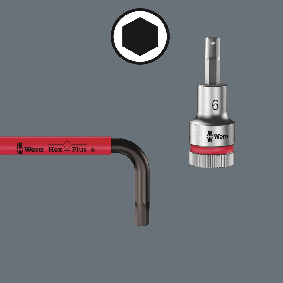 Wera Tools Hex-Plus Multicolour L Hex Key Se 05133164001 Take it easy colour-coding