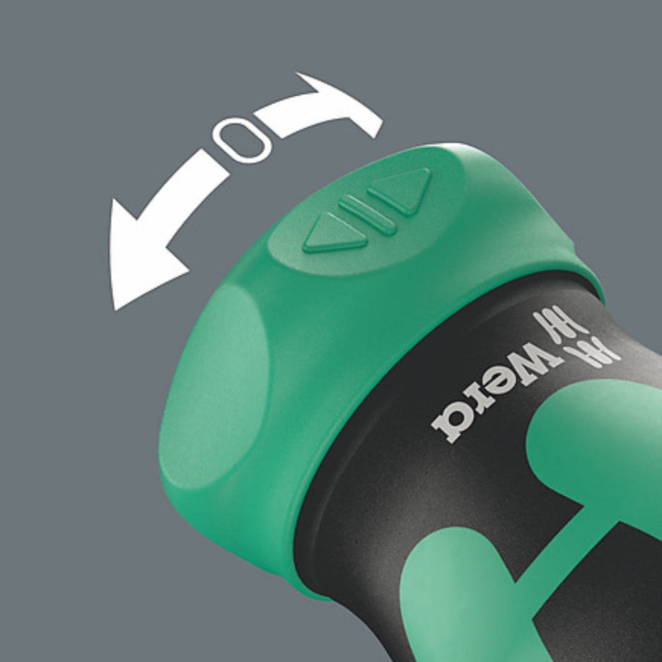 Intuitive switching, and
deactivation of the ratchet
functionality