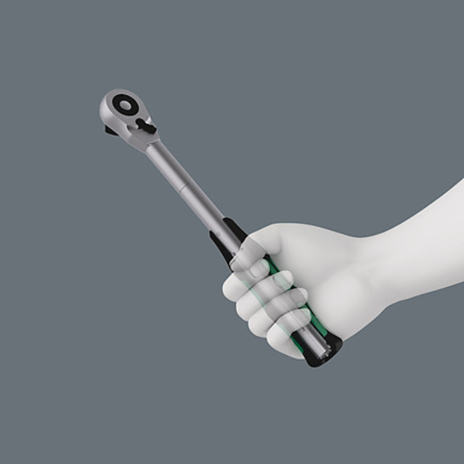 Hand holding ratchet