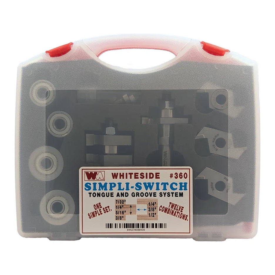Whiteside Simpli-Switch Tongue and Groove System 360 storage case