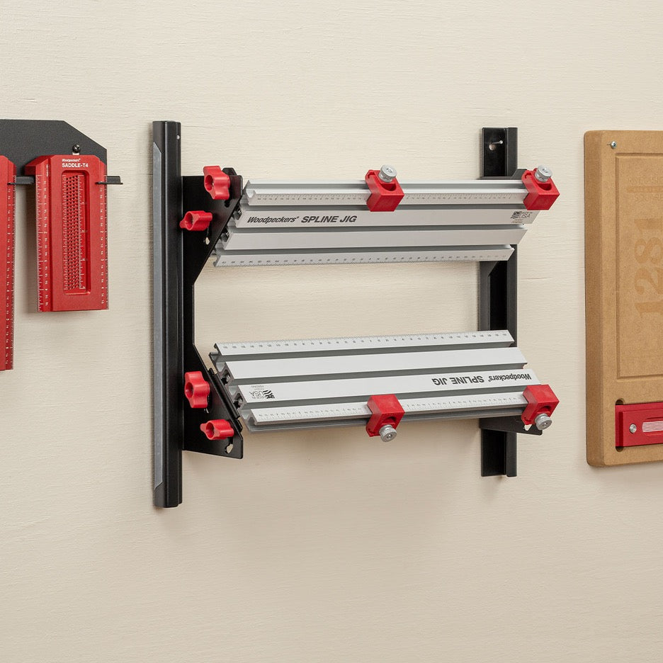 Woodpeckers Spline Jig SPLINE-23 hung on wall