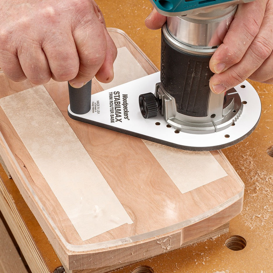 Woodpeckers StabilMax Trim Router Offset Base SMTROB-23 pattern routing