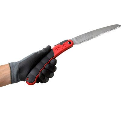 Silky Saws F-180 folding pruning saw with 7 inch long 6.5 TPI blade for green wood and fibreglass polypropylene handle.