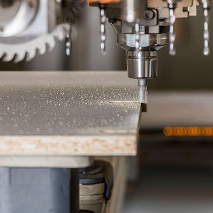 All machining is done from the surface with a CNC or router