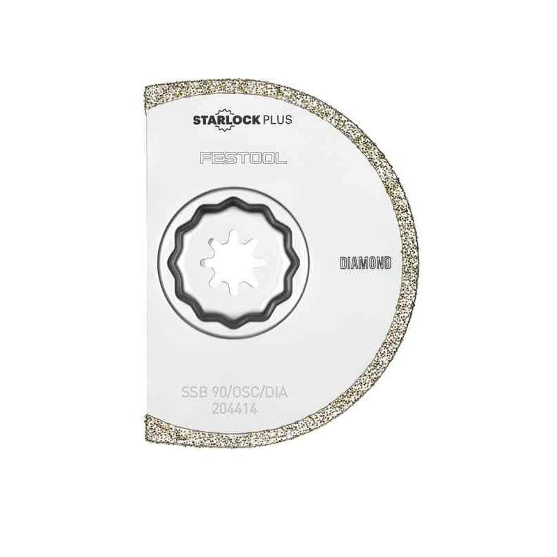 Festool D 90mm Diamond Round Segment Oscillating Tool Blade with StarlockMax for OSC 18 SSB 90/OSC/DIA 204414