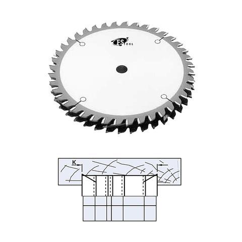 FS Tool Stacked Dado Blade Set 8 Inch, 40T 30mm Bore with Hammer/Felder Pin Holes 54DL08-30PH