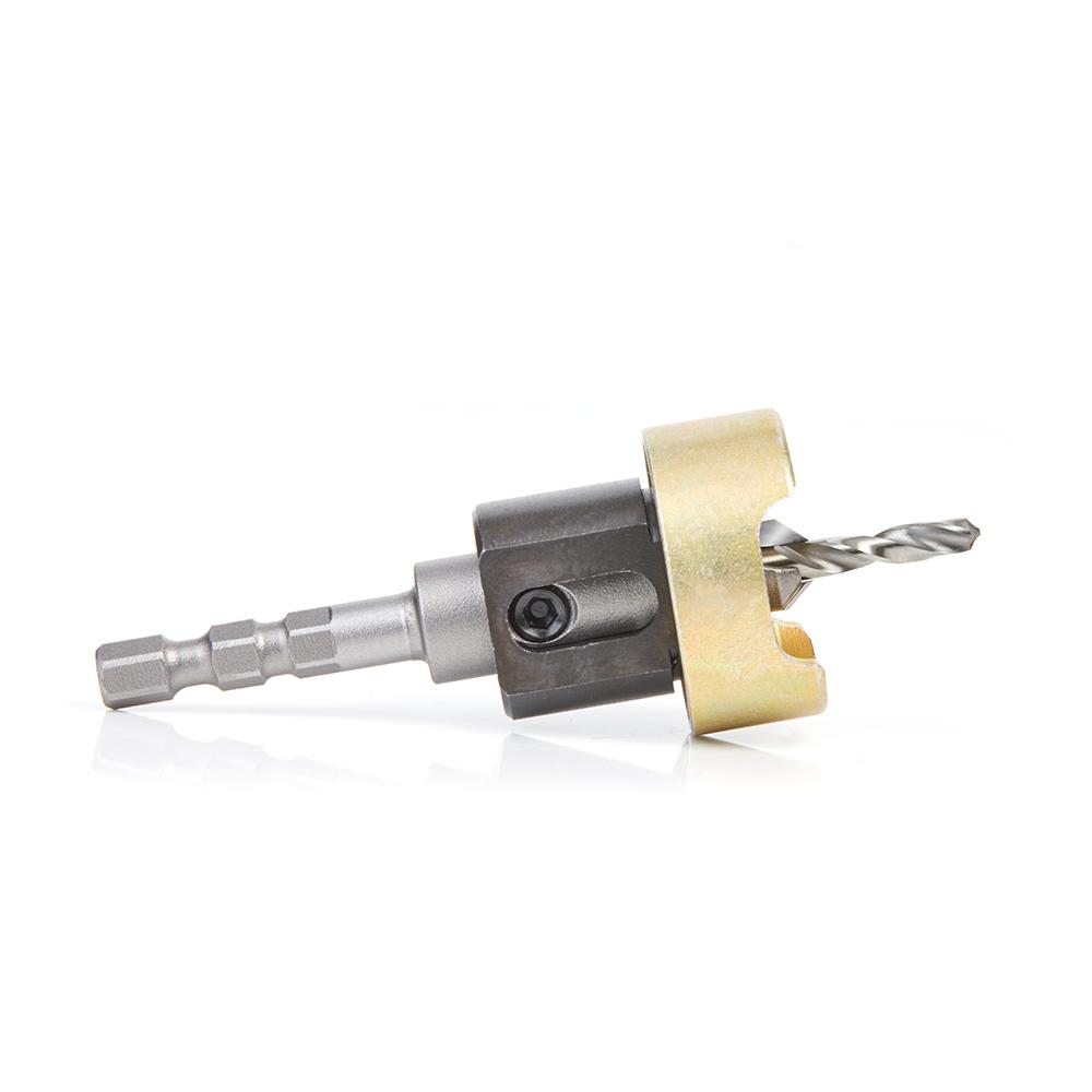 Amana Carbide Countersink with Depth Stop 3/32 Inch Drill 3/8 Inch x 82 Degree 55331