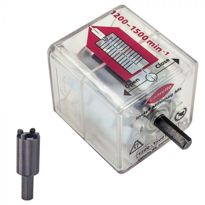 Lamello MiniMag opens and closes Inis Mx2 connectors with magnetic force