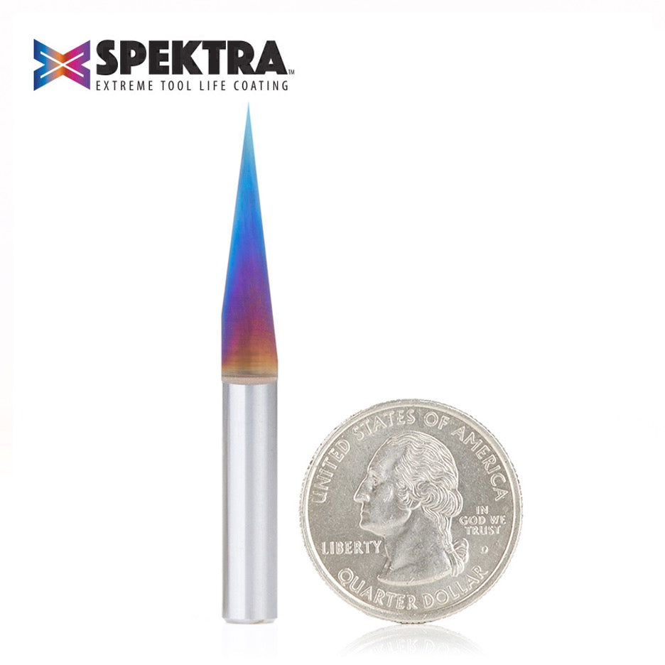 Amana Tool 15 Degree Engraving Router Bit with Spektra Coating 45611-K
