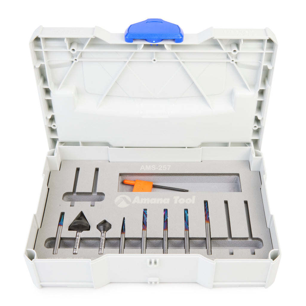 Amana General Purpose Router Bit Set with Spektra Coating AMS-257