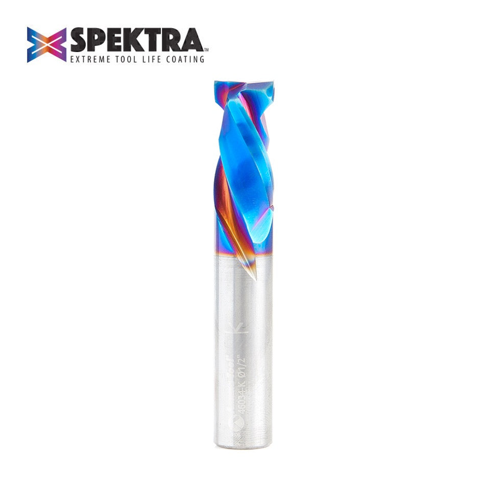 Amana Tool D 1/2 Inch Compression Spiral Router Bit with Spektra Coating 46034-K