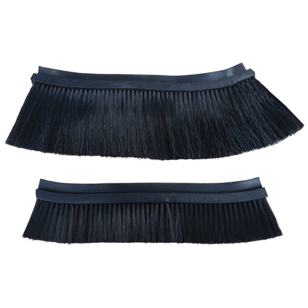 One foot of 4 inch Saw Stache, and 2 inch Saw Stache with flexible rubber spine and trimmable bristles.