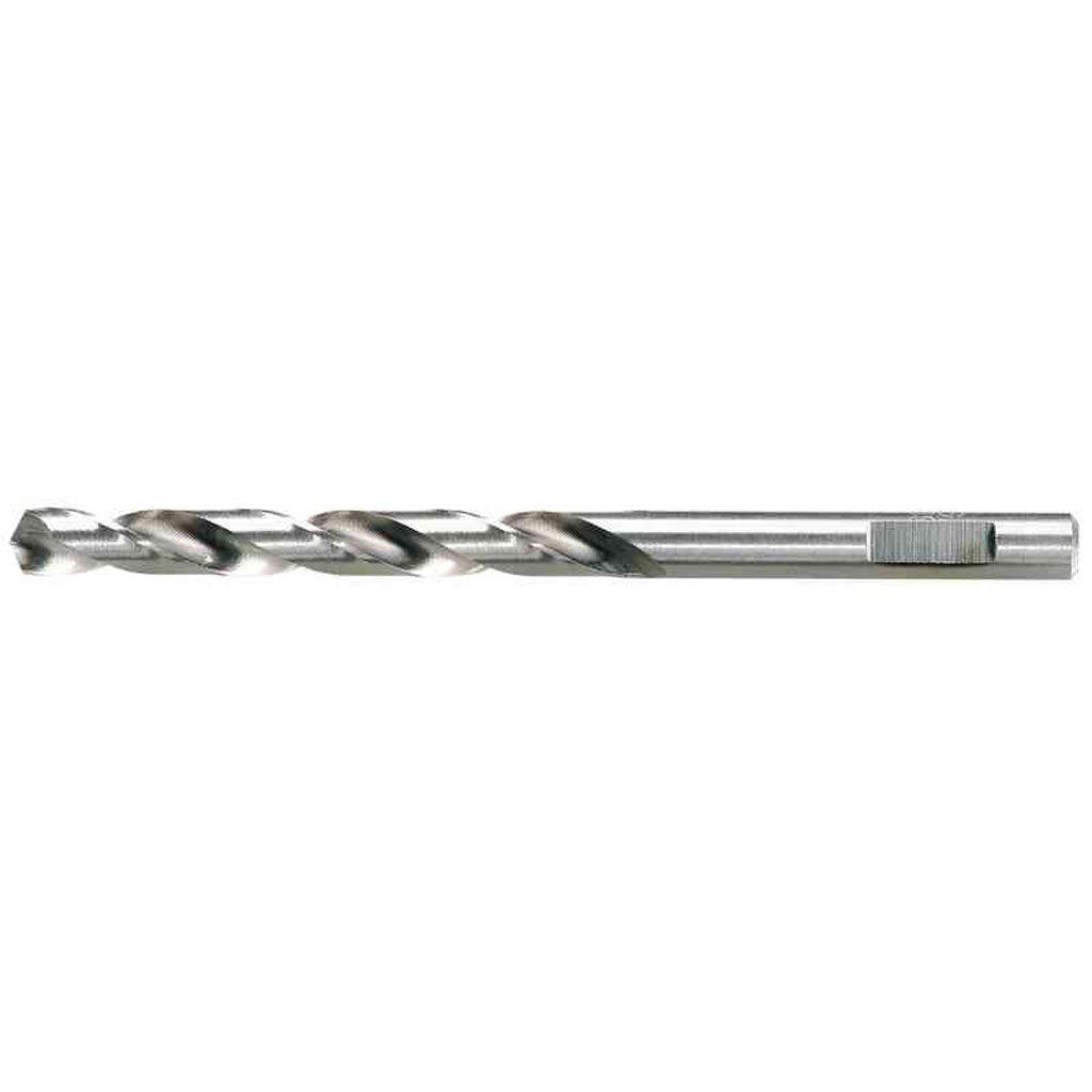The precision-ground high speed steel drill bits with tip and flute design optimized for wood, metal and plastics.
