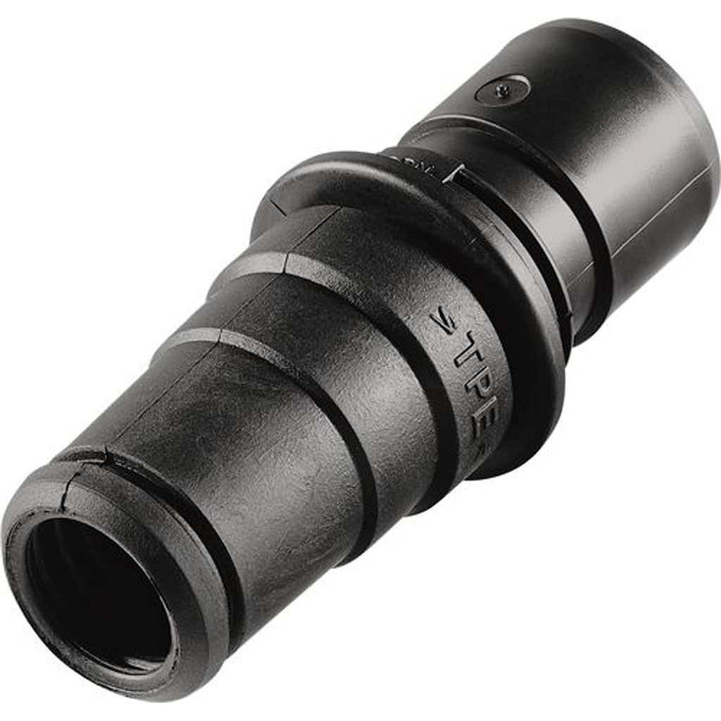 This hose reducer allows you to use a D32 or D36mm dust extraction hose with any Festool tool with a D27mm dust port.