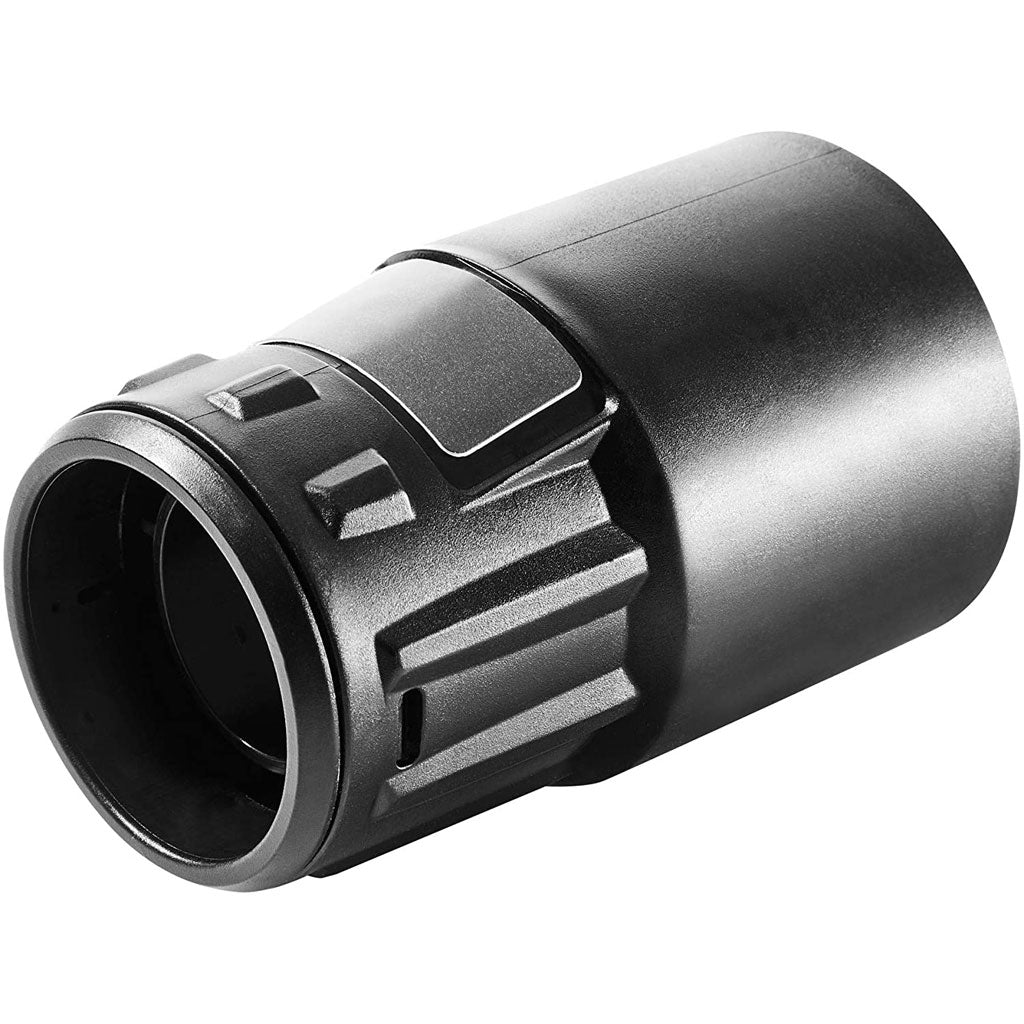 Three-piece D36mm hose connector allows hose to rotate freely independent of connector to eliminate twists and tangles.