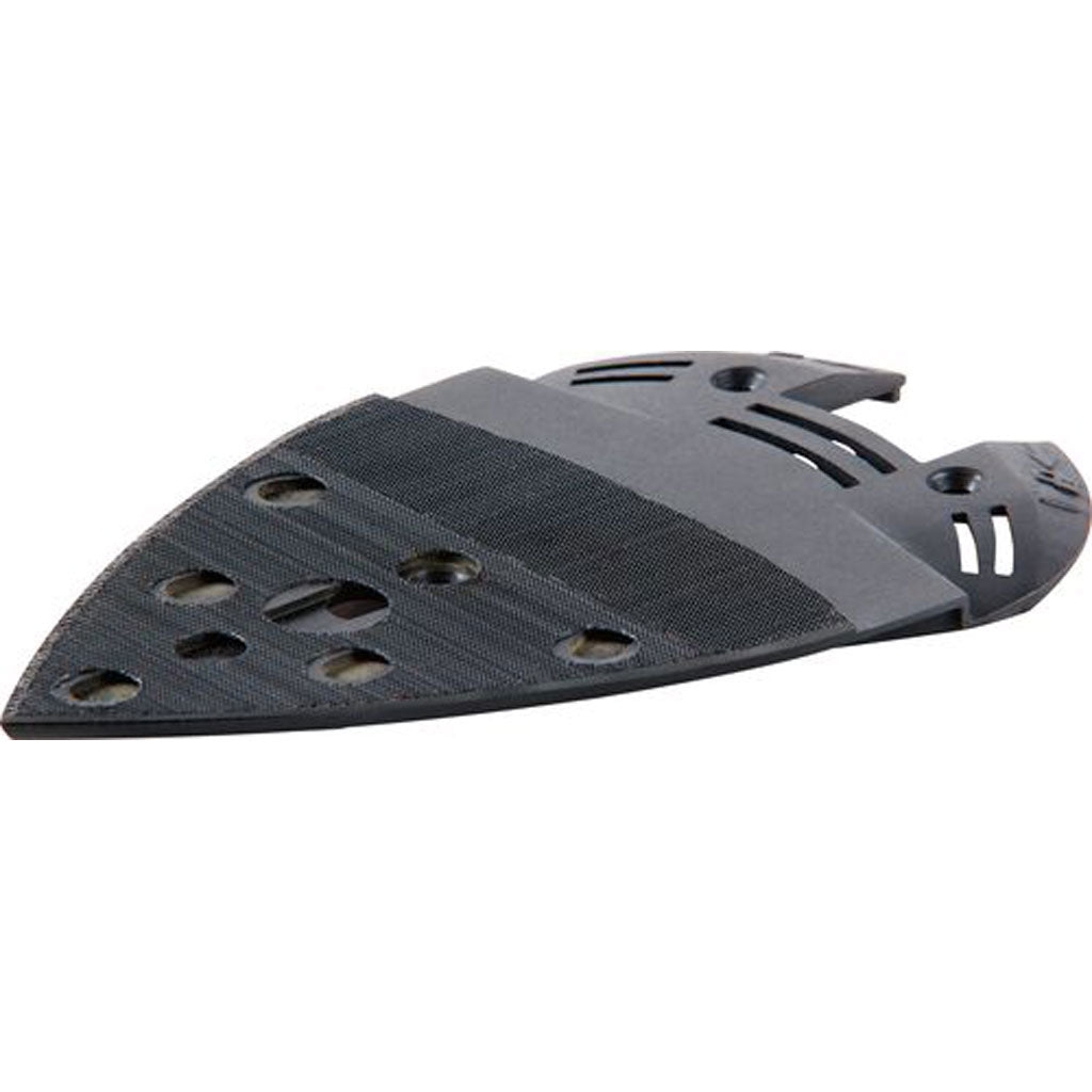 The thin delta sanding pad for RO 90 provides fast sanding with dust collection to get into narrow or hard to reach places.