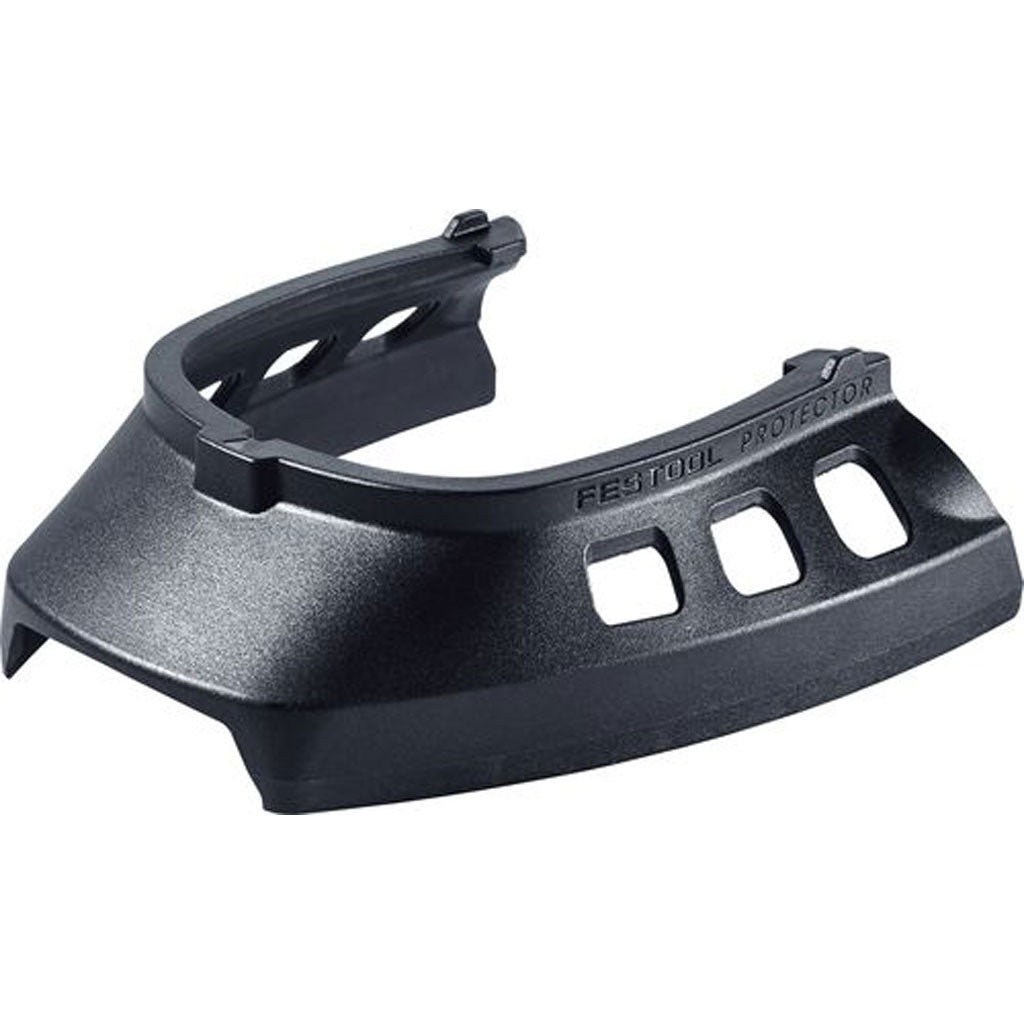 The removable wrap-around protector keeps the sanding pad from damaging the adjacent surface, and protects the sanding pad.