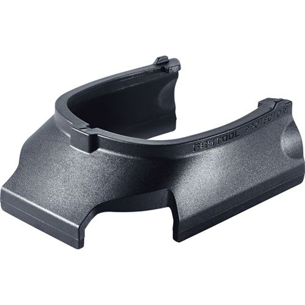 The removable wrap-around protector keeps the sanding pad from damaging the adjacent surface, and protects the sanding pad.