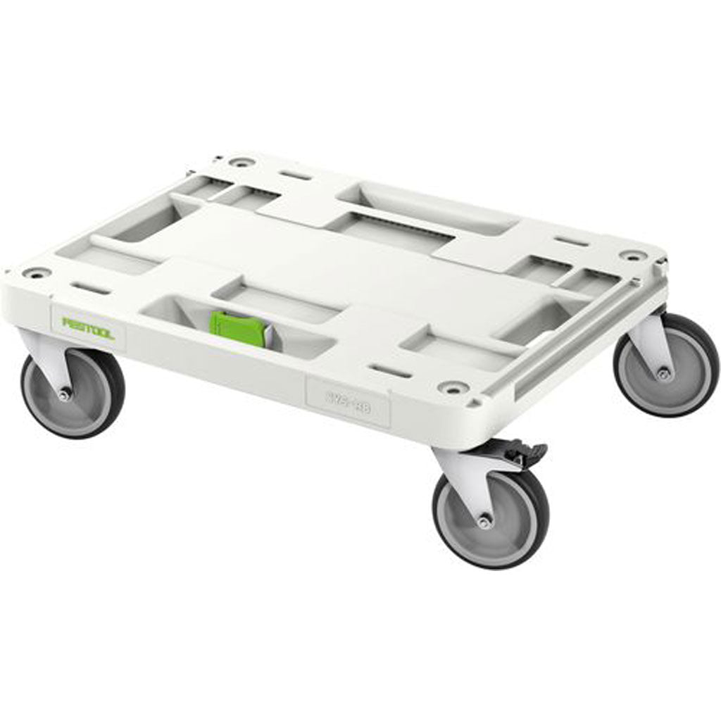 A versatile system-compatible roll board with four 100 millimetre (4 inch) wheels ideal for moving Systainers & other goods.